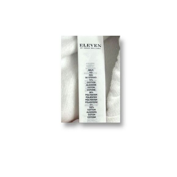 EleVen by Venus Williams M White Purple Collegiate Track Pants Liquid Lilac NWT - Picture 10 of 11